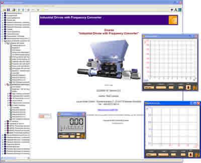8 Interactive Lab Assistant: Przemysłowe układy łagodnego rozruchu, przetwornica częstotliwości 0,3/1 kw SO2800-1E 1 Multimedialne oprogramowanie doświadczalne z wirtualnymi instrumentami,