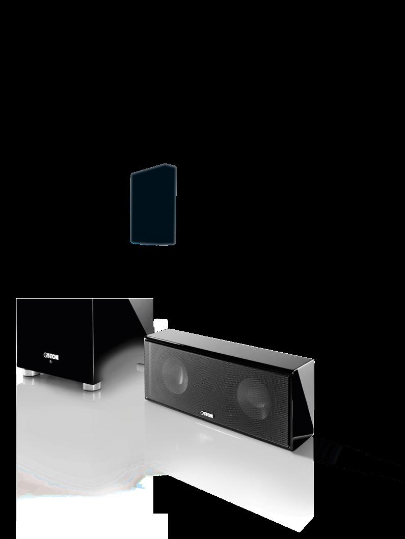 Systemy MOVIE Home Cinema 66 67 Kompaktowa konstrukcja, optymalne dopasowanie, łatwa instalacja Srebrny lakier Srebrna metalowa maskownica Czarny lakier Czarna metalowa maskownica Kto kocha filmy,