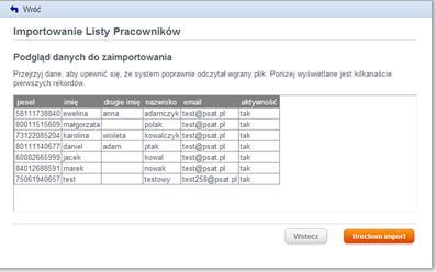 tekstowe) oraz pliki programu Microsoft Excel.