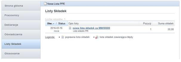 LISTA SKŁADEK Po zapisaniu i ew.