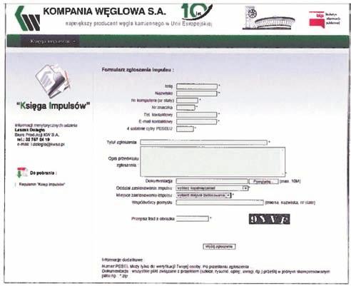 Nr 4 PRZEGLĄD GÓRNICZY 43 Giełdy wynalazczości są okresowymi akcjami zgłaszania projektów racjonalizatorskich, odbywającymi się w ramach procedury uproszczonej.