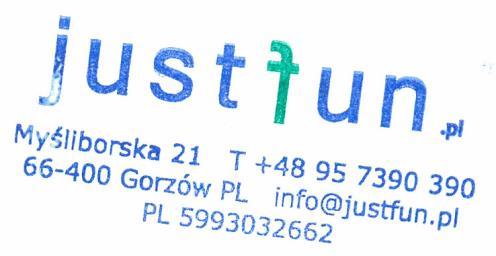 Liczy się data wpływu do siedziby firmy adres: ul. Myśliborska 21, 66-400 Gorzów Wlkp.