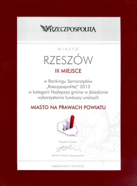 III miejsce w Rankingu Samorządów organizowanych przez