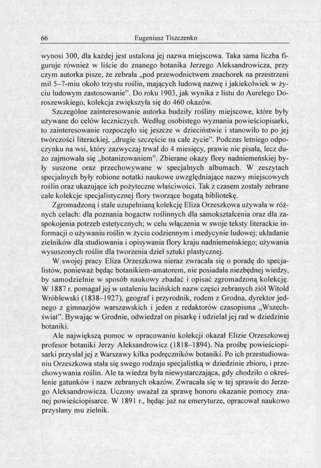 66 Eugeniusz Tiszczenko wynosi 300, dla każdej jest ustalona jej nazwa miejscowa.