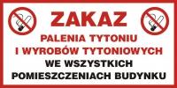 Znak zakaz spożywania alkoholu w obrębie sklepu