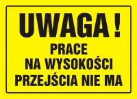 TABLICE BUDOWLANE Tablica UWAGA!