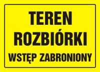 .. kg Z-OA058 Tablica teren rozbiórki - wstęp