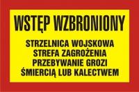 strzelnica wojskowa strefa zagrożenia