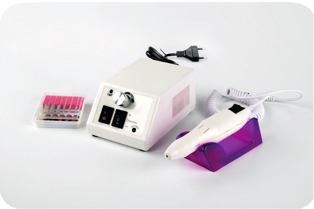 About device Nail drill Goclever Cosmo Cure is a device that you can use to safely and quickly finish nails (natural and artificial, for manicure and pedicure).