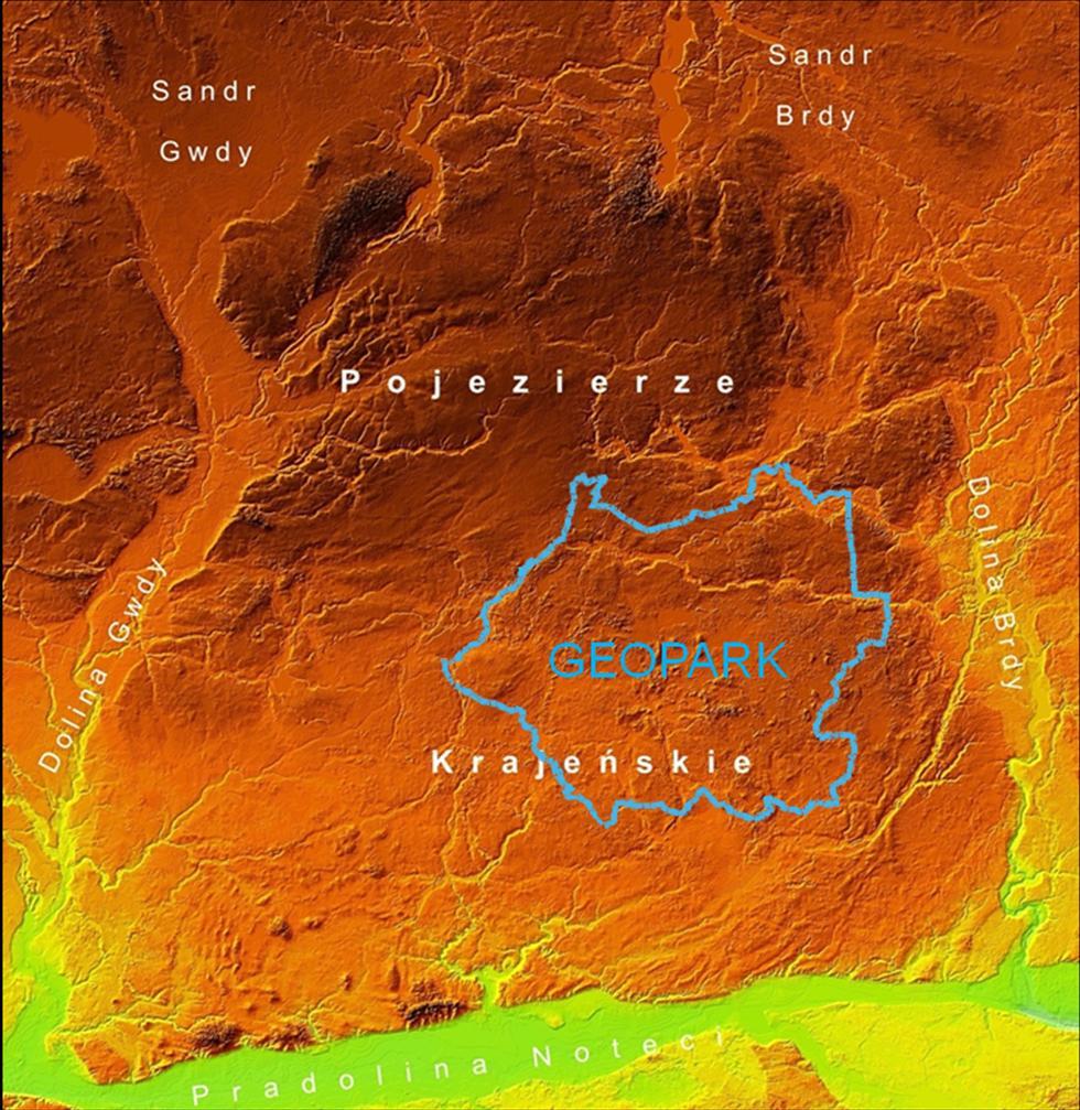 głazy narzutowe, odkrywki geomorfologiczne, naturalne punkty widokowe itd. Ryc. 1.