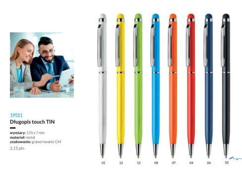 5 Długopis touch TIN