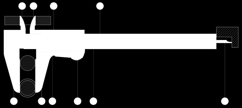 Suwmiarka pomiary długości jest typowym przyrządem pomiarowym stosowanym zarówno w laboratoriach jak i w przemyśle, wyposażonym w noniusz do dokładnego wyznaczenia ułamkowej części najmniejszej