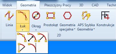 Przyciski podziału lokalizowane przez użytkownika Aktualnie Wstążka i okno Szybkiego Dostosowania Dostępu pozwalają użytkownikowi
