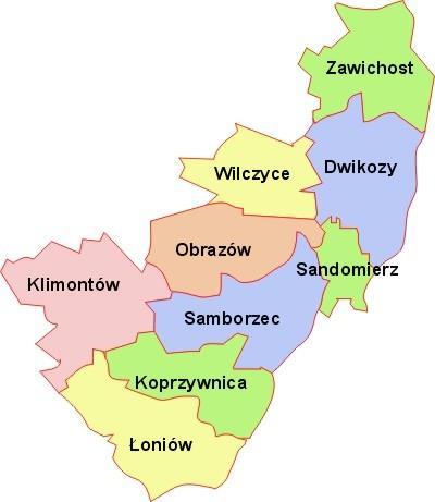Źródło: Urząd Gminy w Łoniowie a) Powierzchnia Powierzchnia gminy wynosi 87 km 2, co stanowi około 12,9 % powierzchni powiatu.