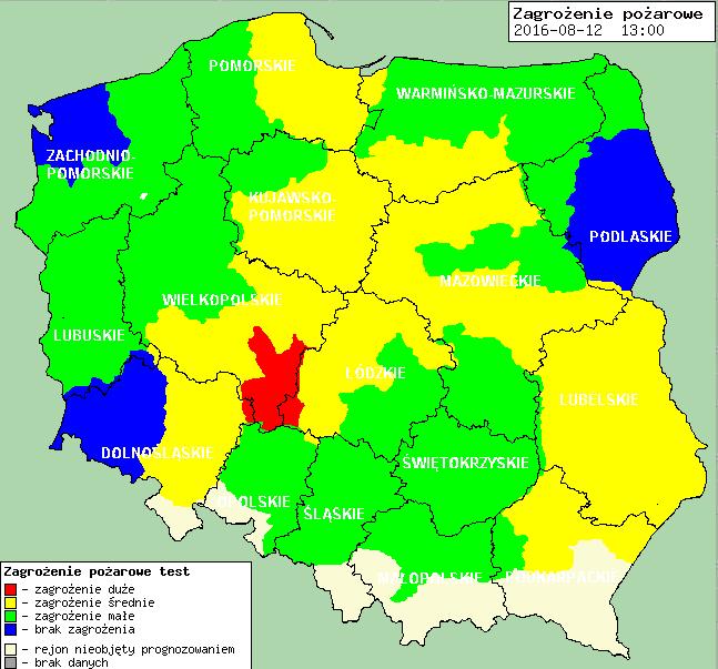 METEOROGRAMY dla głównych miast