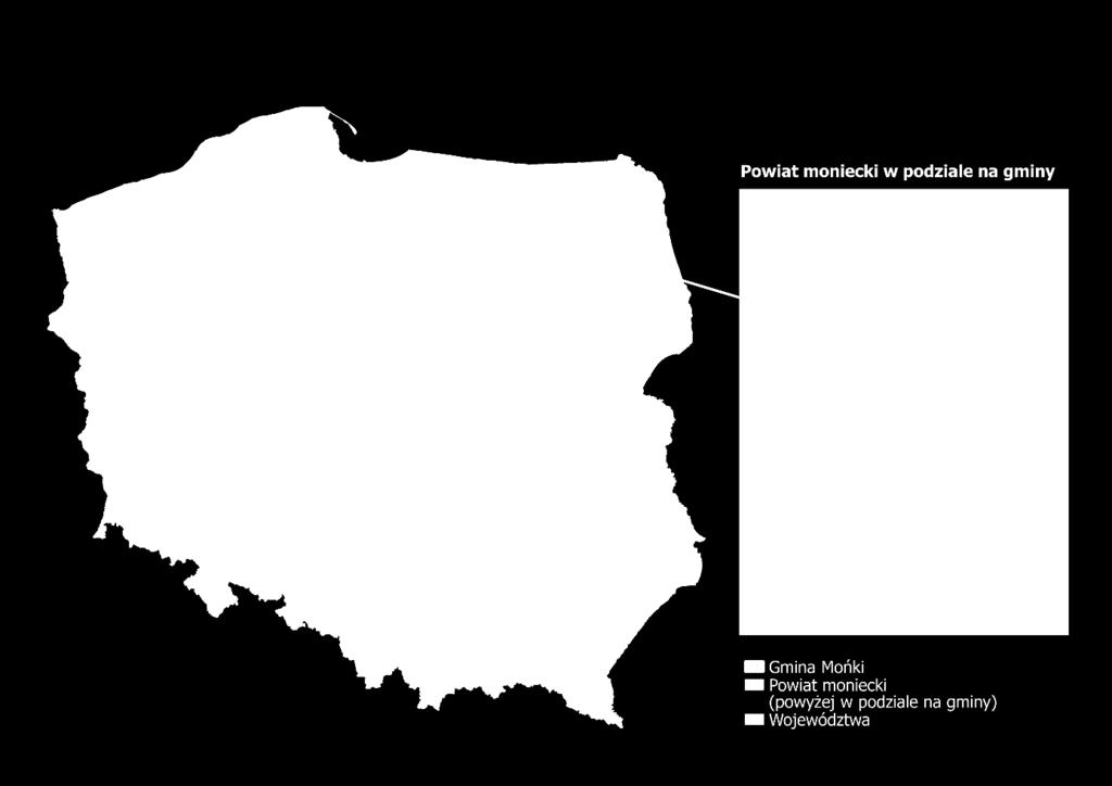 Powierzchnia gminy wynosi ponad 160 km 2, co stanowi prawie 12% powierzchni całego powiatu.