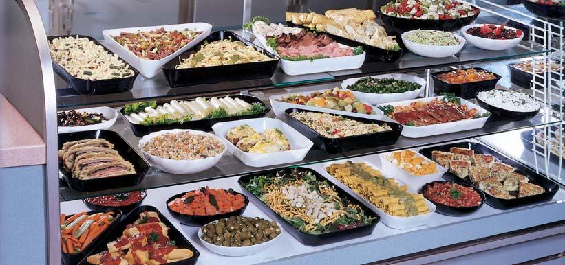 CATERING Pojemniki ekspozycyjne SHOWFEST Idealne do eksponowania żywnosci w ladach chłodniczych wszystkich