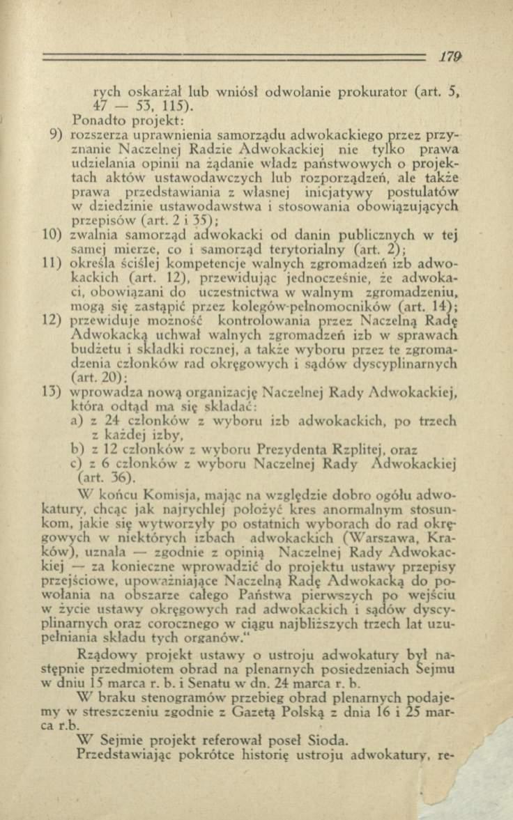 rych oskarżał lub w niósł odw ołanie prokurator (art. 5, 47-53, 115).