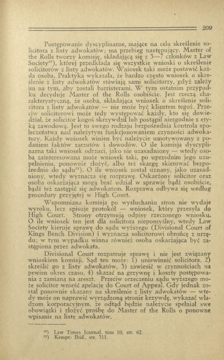 = = = = = = = = = = r = = = = ^ = z z ^ ^ 209 Postępowanie dyscyplinarne, mające na celu skreślenie soli citora z listy adwokatów; ma przebieg następujący.