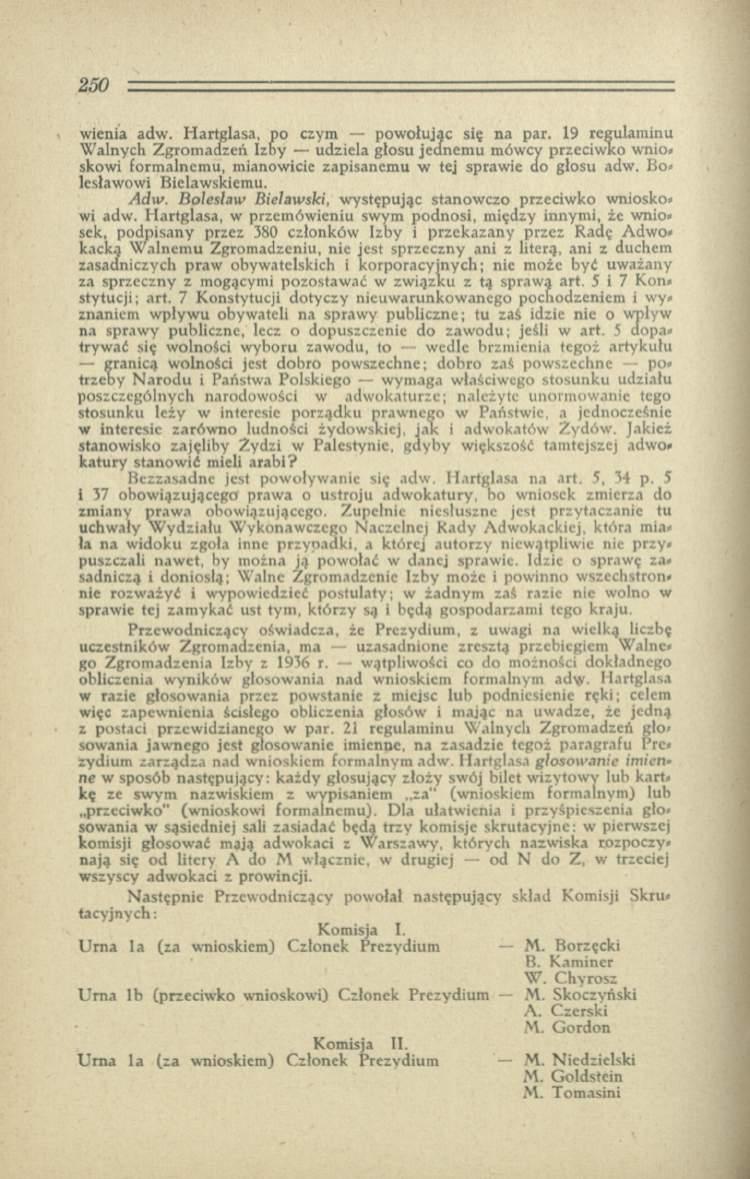 w ienia adw. H artglasa, po czym pow ołując się n a par.