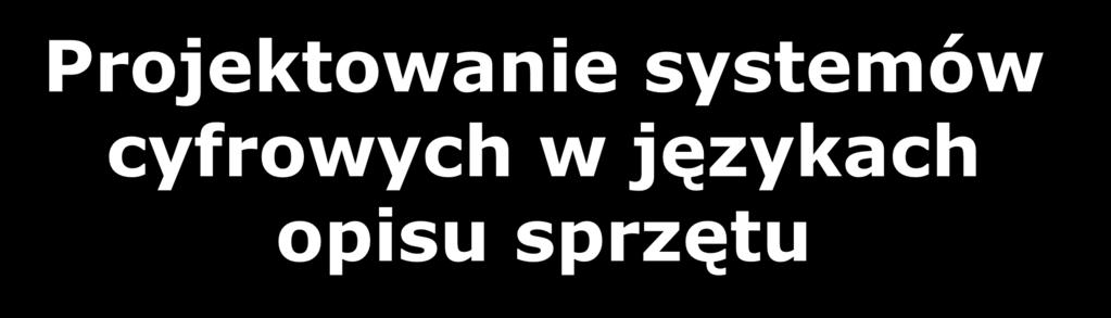 sprzętu Studium Zaoczne IV rok