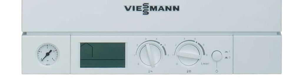 Vitodens 100-W Regulacja / osprzęt Osprzęt hydrauliczny 5 3 4 6 1 2 1 Manometr 2 Wyświetlacz 3 Pokrętło ustawiania temperatury ciepłej wody 4 Pokrętło ustawiania temperatury wody kotłowej 5 Wyłącznik