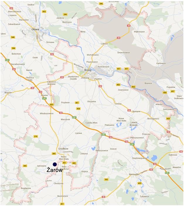 mapa załączona przez Blue Ocean Business Consulting sp. z o.o. 6. Infrastruktura przystankowa w powiecie W 2012 r.