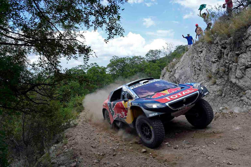 314 LOEB Sebastien ELENA Daniel (fra) PEUGEOT action during the Dakar 2016 Argentina, Bolivia, Etape 12 / Stage 12, San Juan Villa Carlos Paz, from January 15, 2016 Photo Eric Vargiolu / DPPI Nowy