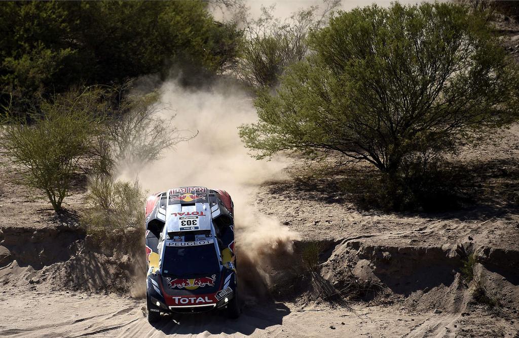 303 SAINZ Carlos (spa) CRUZ Lucas (spa) PEUGEOT action during the Dakar 2016 Argentina, Bolivia, Etape 9 / Stage 9, Belen Belen, from January 12, 2016 Photo DPPI Bruno Famin, dyrektor Peugeot Sport: