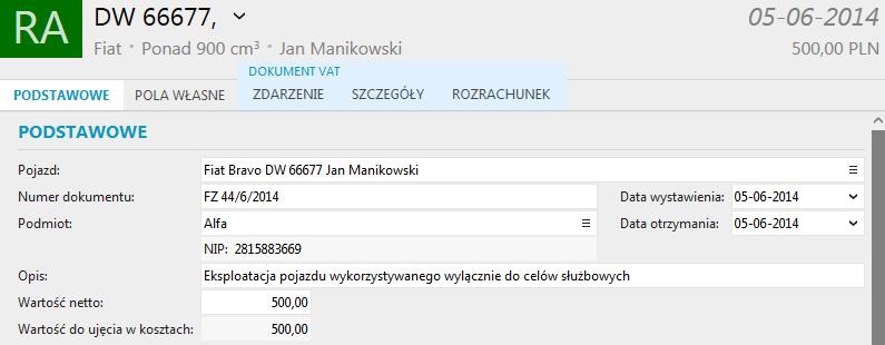 W zależności od tego czy VAT od eksploatacji danego pojazdu może być odliczany w