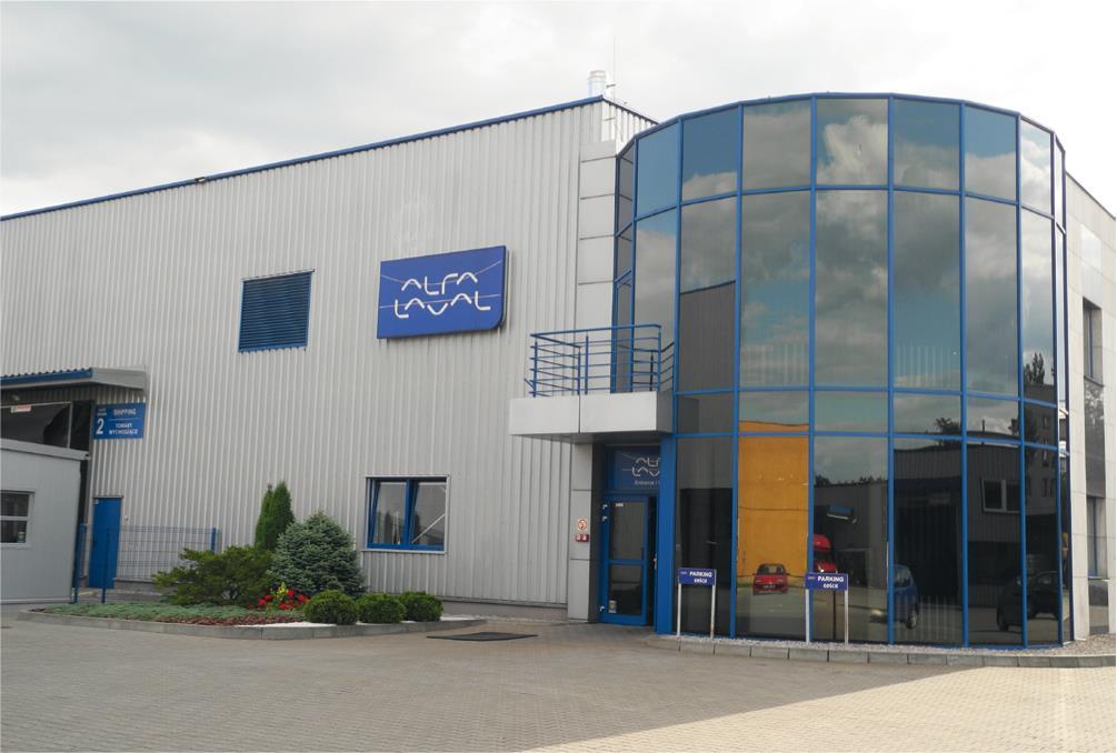 Fabryka Alfa Laval w Krakowie W fabryce wentylatorowych wymienników ciepła w Krakowie produkowane są chłodnice oraz skraplacze