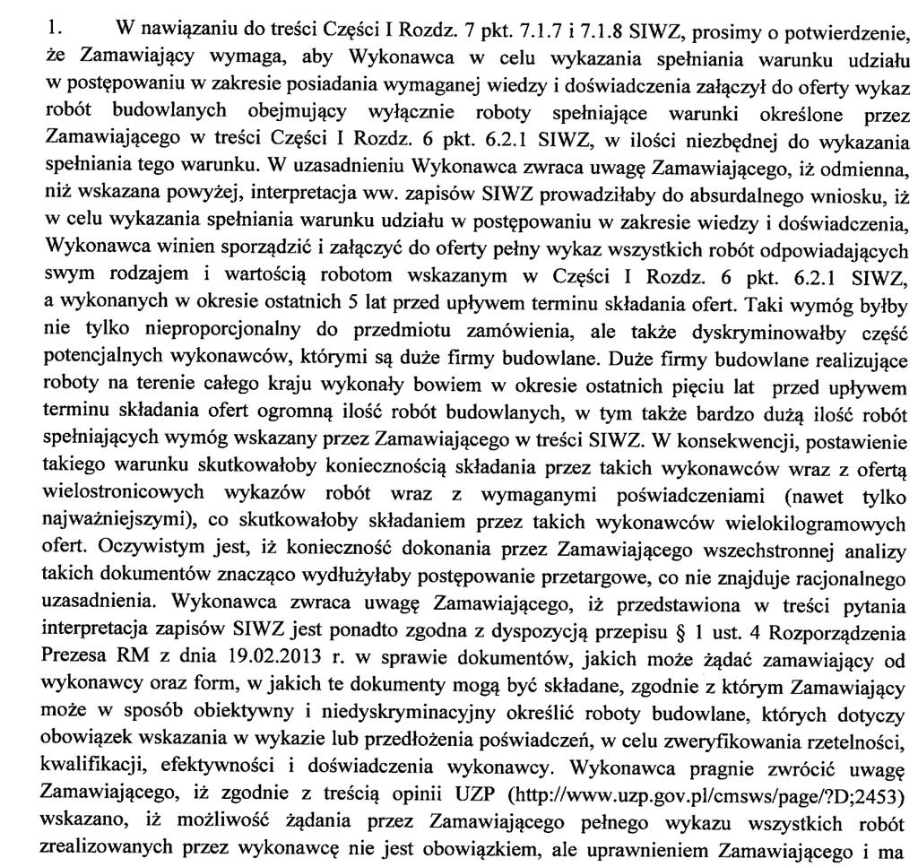 pomorskie Wykonawca zadał Zamawiającemu następujące pytania: ZARZĄD MELIORACJI i URZĄDZEŃ WODNYCH WOJEWÓDZTWA