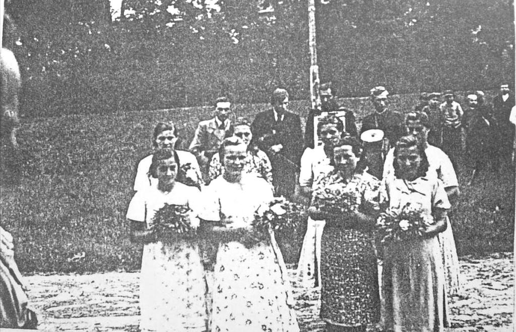 wieńcami
