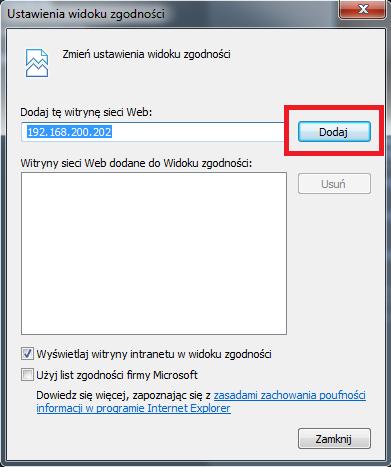 POŁĄCZENIA SIECIOWE ZA POMOCĄ PRZEGLĄDARKI WWW Przy połączeniu