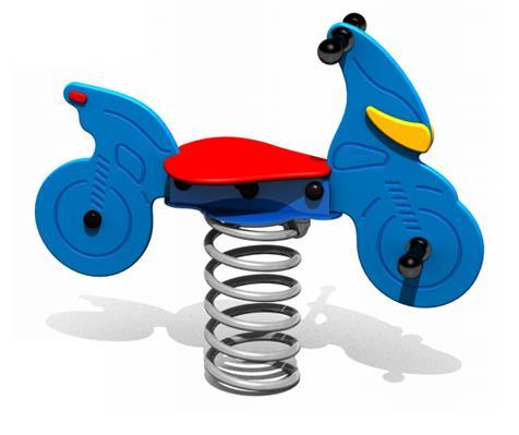 8 Bujak motorek 8.1 Urządzenie zabawowo rekreacyjne dla dzieci w wieku 3-12 lat. Urządzenie winno umożliwiać zabawę w postaci bezpiecznego bujania się.