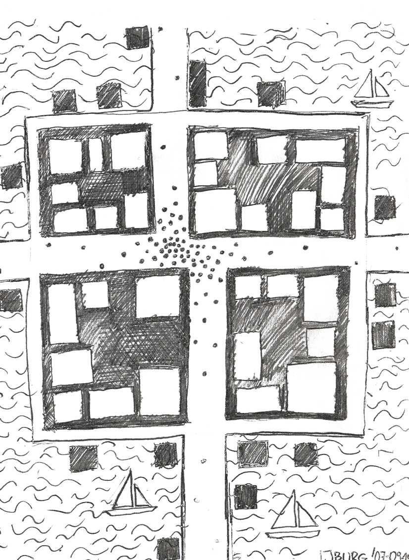 Mapa mentalna autorstwa Justyny Juchimiuk sporządzona podczas warsztatów. 3 Mental map by Justyna Juchimiuk made during the workshops.