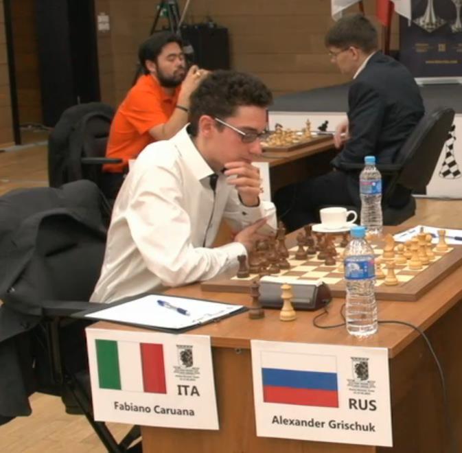 Borys Gelfand; w głębi Piotr Swidler Fabiano Caruana W głębi Tomaszewski (po prawej) Nakamura 1688.