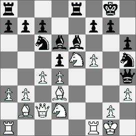 Teraz szybko przegrywają) 18.de5 Gf5 19.Gf5 Sd4 20.Hd3 Sf4 21.Wf4 Hf4 22.Gd4 dc4 i czarne poddały się. * Zawodniczka, która nie pauzowała 1715.