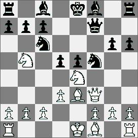 Katastrofy szachowe 1797.Atak królewsko indyjski [A04] XII Olimpiada Szachowa, Moskwa 1956 Robatsch (Austria) IM Larsen (Dania) 1.Sf3 f5 2.e4 fe4 3.Sg5 e5 4.d3 e3 5.Ge3 Sc6 6.Hh5 g6 7.Hf3 Hf6 8.