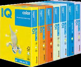 2.1 Papiery ksero białe i kolorowe Papier ksero kolorowy IQ color Sukces z kolorem. Nowoczesny papier o bogatej palecie kolorów i doskonałej jednolitości barw, gwarantujący bezawaryjne drukowanie.