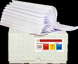 Składanka wielowarstwowa produkowana jest z wysokiej jakości papieru samokopiującego posiadającego certyfikat ISO 9001 producent udziela 5 lat gwarancji na zdolność kopiowania oraz 25 lat gwarancji