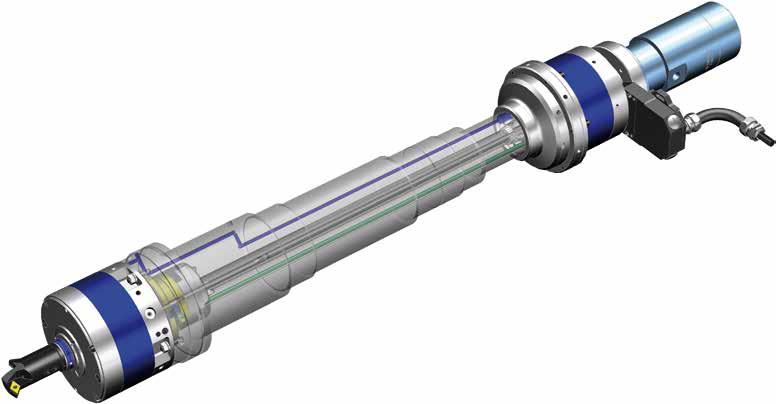 UAD KOMET KomTronic UAD U Axis Drive Integrowany z wrzecionem system KomTronic UAD W przypadku systemu KomTronic UAD napęd znajduje się w obracającej się jednostce elektroniki KomTronic na końcu