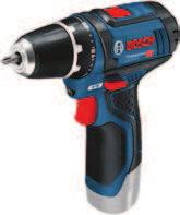 PROMOCJA! SUPER ZESTAW! Specjalna aluminiowa walizka GSR 120-LI + klucz udarowo-obrotowy GDR 120-LI GSR 120-LI maks. moment obr. (wkr. twarde/miękkie) 30/13 Nm prędkość obrotowa (bez obc.) 0 380/1.