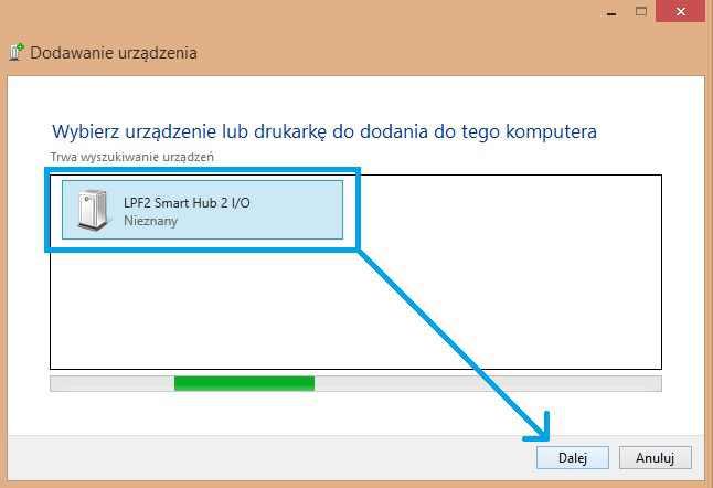 Idź do menu "Start", "Panel sterowania" i wybierz "Urządzenia i drukarki". 2. W "Urządzenia i drukarki", kliknij przycisk "Dodaj urządzenie". 3. Włącz Smarthub WeDo 2.