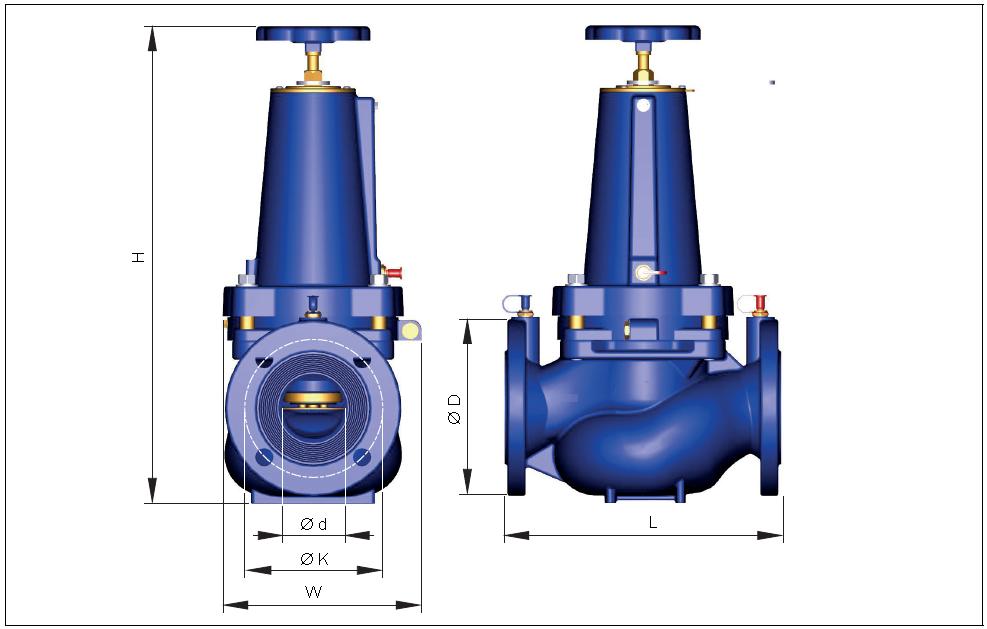 Wymiary V5001PY (DN15 DN50) Bez osłon izolacyjnych Z osłonami izolacyjnymi DN Przyłącze L W H L W H Waga (kg) 15 Rp1/2 140 87 129 170 87 155 1,1 20 Rp3/4 140