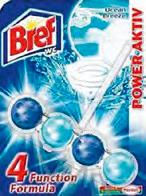 12.5 Chemia gospodarcza Zawieszki do WC Power Activ BREF Innowacyjna linia zawieszek do toalet z 4-funkcyjną formułą,