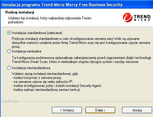 Podręcznik instalacji i aktualizacji programu Worry-Free Business Security 9.