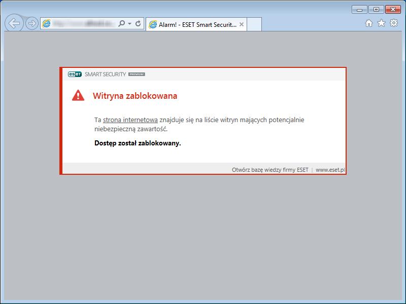 Można tymczasowo wyłączyć moduł ochrony stron internetowych/poczty e-mail/przed atakami typu phishing oraz ochrony przed spamem poprzez kliknięcie opcji. 4.2.