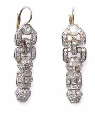 29 Bransoleta art déco l. 30.-40. XX w. platyna pr. 0,950, 231 diamentów ł.
