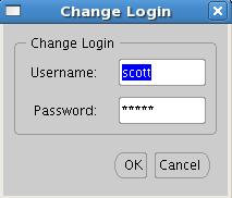Naciśnij przycisk Change Login. 9.